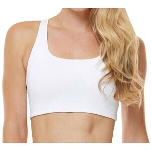 NEW SHAPE ACTIVE define low impact sports bra in white
